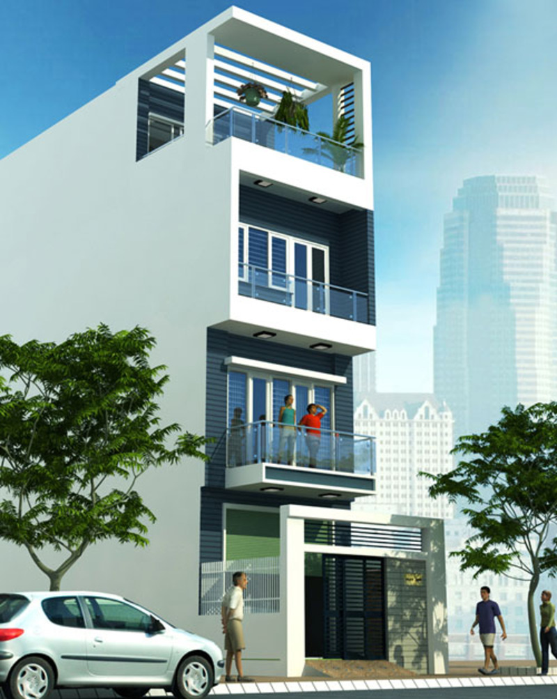 Thiết kế khách sạn mini 6x20